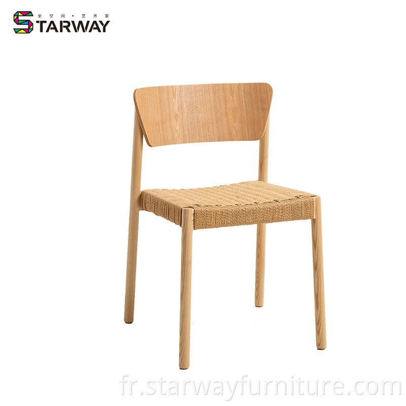 Nordic Woven Seat Dining Chair